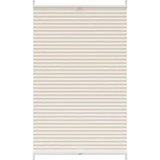 Plissee Faltrollo Rollo Plisseerollo 70x125cm Creme - Creme