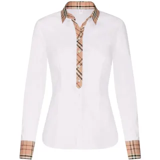 Seidensticker Damen Bluse - City Bluse - Hemdbluse - Regular Fit - Langarm - Uni - Stretch