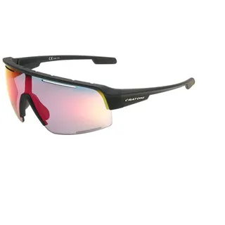 CRATONI C-Matic NXT Photochromic Fahrradbrille Sportbrille Sonnenbrille (schwarz-rot)