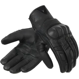 REBELHORN Thug II Motorradhandschuhe Herren | Ziegenleder | Perforiert | SAS-TEC Paneele zur Absorption von Schlag | Atmungsaktives Futter | Unterstützung für Touchscreens