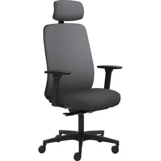 Mayer Sitzmöbel Drehstuhl »2229« () höhenverstellbare Armlehnen, Kopfstütze, Sitztiefenverstellung, grau