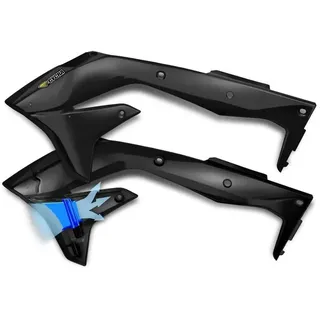 Cycra Poer Flow Suzuki Rm-z 250 15 Kühlerverkleidungen - Black - One Size