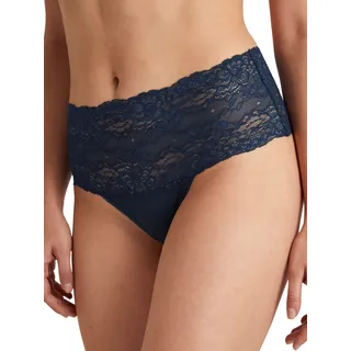 CALIDA High-Waist-Slip »Sensual Secrets«, mit breitem, transparentem Spitzenbund CALIDA peacoat blue L (48/50)