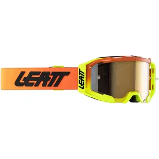 Leatt Velocity 5.5 Iriz Citrus, Crossbrille verspiegelt - Orange/Gelb/Schwarz Bronze-Verspiegelt