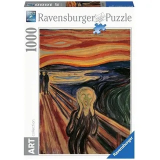 Ravensburger Puzzle 1000 Teile Kunstsammlung, Munch: The Scream — Puzzle Erwachsene ab 14 Jahren, 70 x 50 cm, Puzzles für Erwachsene, Kunst, Geschenkideen