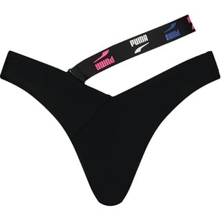 PUMA Damen V-shape Brief Bikini Bottoms, Black Combo, L EU