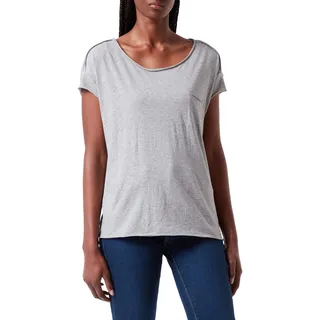 Marc O'Polo Denim Damen T-Shirt aus Bio-Baumwolle Relaxed Fit, Grau (Grau), XS