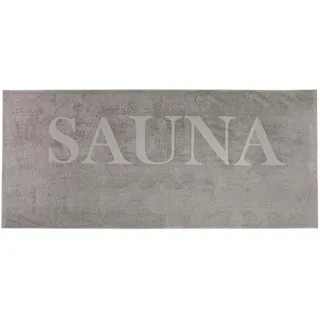 Zollner Saunatuch, 80 x 200 cm, 100% Baumwolle, Grau , Textil , 80x200 cm , Oeko-Tex® Standard 100 , Heimtextilien, Badtextilien, Strandtücher