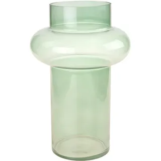 Ambia Home Vase , Dunkelgrün , Glas , rund , 30 cm , zum Stellen , Dekoration, Vasen, Glasvasen