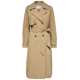 SELECTED FEMME Damen SLFSIA Trench Coat B NOOS Trenchcoat, Cornstalk, 34