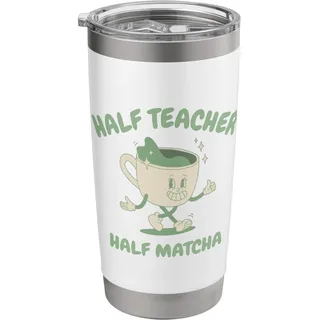 Langsamer Morgen, halb Lehrer, halb Matcha Doppelwandiger Edelstahl-Thermobecher