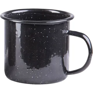 Mil-Tec Western, Emaille-Becher - Schwarz - 350 ml