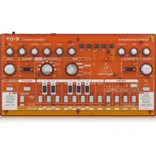 Behringer TD-3-TG Analog Bass Line Synthesizer, Synthesizer, Orange