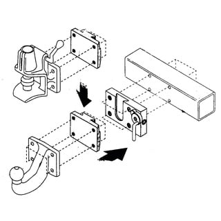 Westfalia Wechselplattensystem Typ 1501