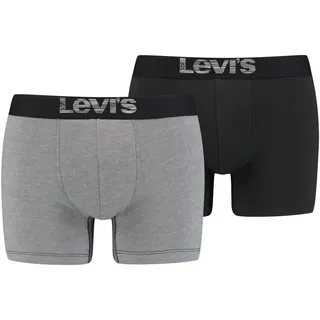 Levi's Levi ́s Underwear Optical Illusion Organic Cotton Boxershorts 2 Einheiten - Grey / Black - XL