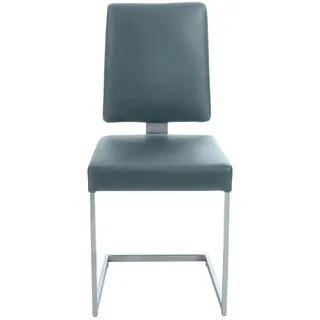 K+W Komfort & Wohnen Freischwinger Leder blau