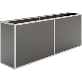 KGT Aluminium-Hochbeet 210 45er Tiefe Profilsystem Pressblank 2,05 x 0,45 m