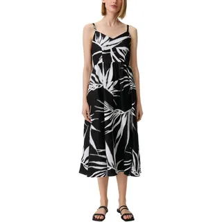 Comma Midikleid aus Leinen