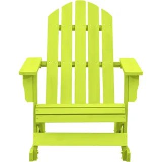 vidaXL Adirondack-Schaukelstuhl Massivholz Tanne Grün - Grün