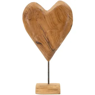 Skulptur , Braun , Holz , Teakholz , 25x45x12 cm , Dekoration, Dekofiguren & Skulpturen, Skulpturen