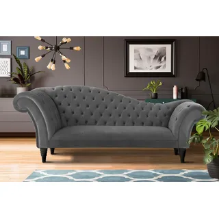 Home Affaire 3-Sitzer »Chester« mit Knopfheftung in Recamieren-Optik, grau