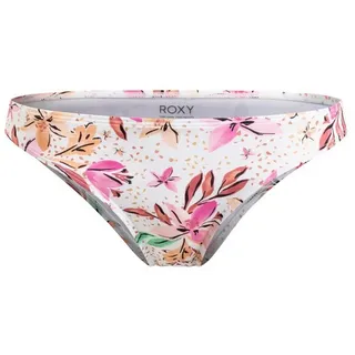 Roxy Beach Classics Bikini-höschen - White Happy Tropical Swim - XS