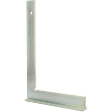 hedue® Schlosserwinkel mit Anschlag - Winkel Anschlagwinkel aus verzinktem Stahl, rechter Winkel Werkzeug 600 mm x 330 mm