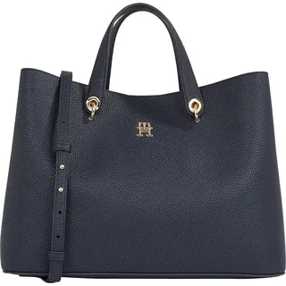 Tommy Hilfiger Emblem Satchel Polyurethan Space Blue