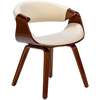 CLP Esszimmerstuhl Foley I Mit Armlehne Und Holzgestell I Küchenstuhl Und Wohnzimmerstuhl