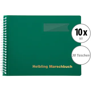 Helbling BMG30 Marschbuch grün 30 Taschen 10x Set