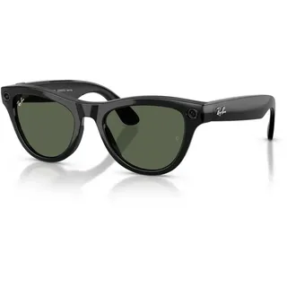 Ray-ban Skyler Meta Gen 2 Sonnenbrille - Shiny Black 02 - G15 Green