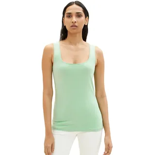 TOM TAILOR Damen 1035393 Basic Top, 31034 - Okra Green, XL