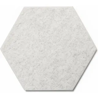 Designpaneele Hexagon Clear Hellgrau Filz 50 cm x 50 cm 3 Stück