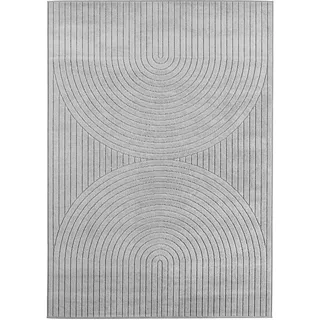 Ayyildiz Nova 1201 Kurzflorteppich 140 x 200 cm Silber