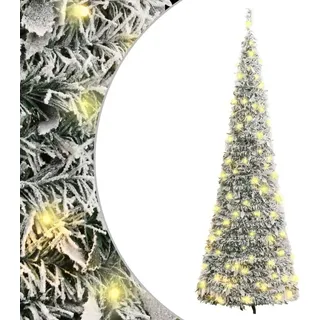 Pop-Up-Weihnachtsbaum Künstlich Beschneit 200 LEDs 210 cm - Weiß