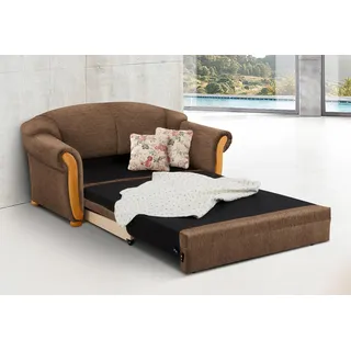 Home Affaire 2-Sitzer »Milano, Schlafsofa im Landhaus-Stil, bequem, Liegefläche 188/124cm« mit Bettfunktion, braun,