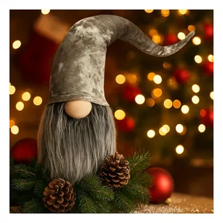 com-four® Premium Weihnachts-Wichtel für die Weihnachtsdeko, winterliche Zwergen-Figur - Zipfelmütze - skandinavische Deko-Trolle - schwedischer Gnom mit Bart und Langer Wintermütze