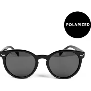 Vuch Frauen-Sonnenbrillen polarisierte Holly 14291 Schwarz gläser Schwarz - Schwarz