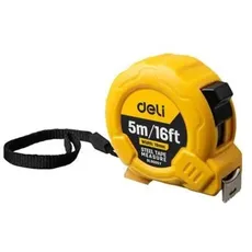 Deli Tools Steel Measuring Tape 5m/19mm EDL9005Y (yellow)