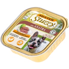 Stuzzy Mister, Nassfutter für Erwachsene Hunde, Ente, Pastete und Fleisch in Stücken, insgesamt 3,3 kg (22 Becher x 150 g)
