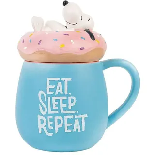 Grupo Erik 3d Essen Schlafen Wiederholen Snoopy Becher 500ml - Multicolour