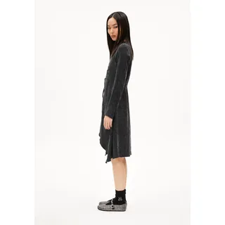 TINRAA JACQ | Webkleid Regular Fit aus TENCELTM Lyocell Mix - schwarz (L)