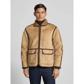 Scotch & Soda Jacke mit Reißverschluss, Camel, L