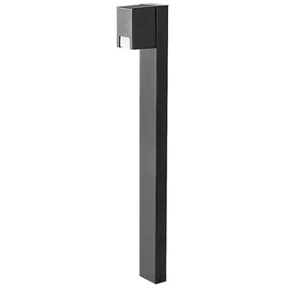 Wegeleuchte CERNON GU10 1x MAX.7W IP44 Aluminium schwarz, Kunststoff weiß H:80cm B:8cm - Schwarz, Weiß