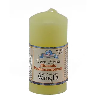 La Briantina MOC00771M Deko-Kerze, Paraffin, Vanille, Höhe 8 x Durchmesser 3,8 cm