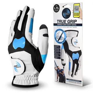ME AND MY GOLF True Grip Trainingshandschuh — Perfekter Halt bei jedem Schwung — Größe L/XL, Weiß