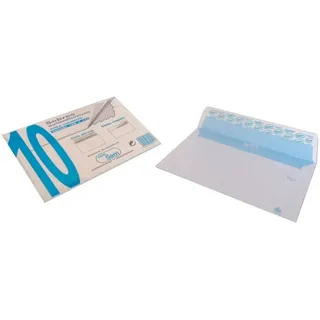Generico Packung Mit 10 Weißen Umschlägen 120 X 176 Mit Streifen - White - One Size