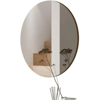 Inn.Furn Wandspiegel in Artisan Eiche rund Flurspiegel Ø 70 cm, Borga , Eiche Artisan , Glas, Holzwerkstoff , Rund , 70x70x6 cm , FSC 100% , Spiegel, Wandspiegel