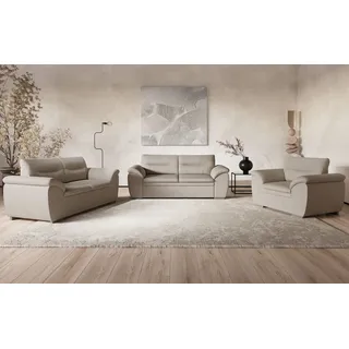 Cotta Polstergarnitur 2-Sitzer + 2,5-Sitzer Mikrofaser Beige