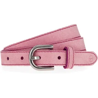 Ledergürtel TAMARIS, Damen, Gr. 75, rosa, Leder, unifarben, Gürtel Ledergürtel, mit Kontrastnaht